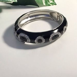 Rhinestone Black Bangle